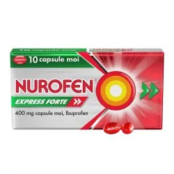 Nurofen Express Forte, 400 mg, 10 capsule moi, Reckitt Benckiser