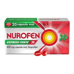 Nurofen Express Forte, 400 mg, 20 capsule moi, Reckitt Benckiser