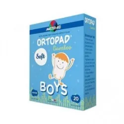 Ocluzor copii ORTOPAD SOFT Boys Master-Aid Medium, 76x54 mm, 20 bucati, Pietrasanta Pharma