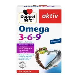 Omega 3-6-9 + vitamina E, 30 capsule, Doppelherz