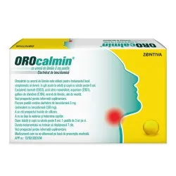 Orocalmin 3 mg cu aroma de lamaie, 20 pastile, Zentiva