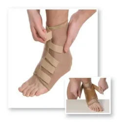 Orteza elastica pentru glezna 7021, 27-32cm, L, Bej, Medtextile