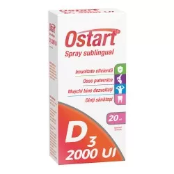 Ostart D3 2000UI, spray sublingual, 20 ml, Fiterman