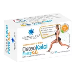 Osteo Kalci Forte K2D3, 30 comprimate masticabile, Helcor
