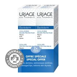 Pachet Balsam protectie buze Bariederm Cica, 15 ml + 15 ml, Uriage