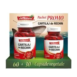 Pachet Cartilaj de Rechin, 60 + 30 capsule, AdNatura