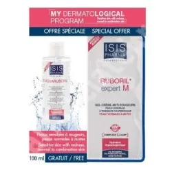 Pachet Crema antiroseata Ruboril Expert M, 40 ml + Solutie micelara de curatare Aquaruboril, 100 ml, IsisPharma