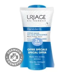 Pachet Crema de maini pentru piele iritata sau deteriorata Bariederm, 50 ml + 50 ml, Uriage