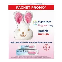 Pachet Unguent pentru iritatiile de scutec Bepanthen, 100 g + jucarie, Bayer