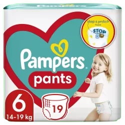 Scutece chilotel Pampers Pants Marimea 6, 15+ kg, 19 bucati
