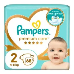 Pampers nr 2 Premium Care 4-8 kg, 68 buc