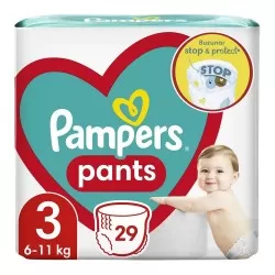 Scutece chilotel Pampers Pants Marimea 3, 6-11 kg, 29 bucati