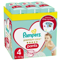 Scutece-chilotel Pampers Premium Care Pants XXL Box Marimea 4, 9-15 kg,114 bucati
