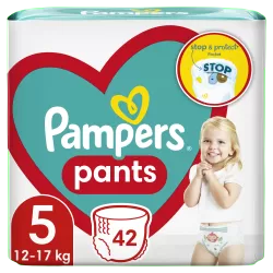 Scutece chilotel Pampers Pants Marimea 5, 12-17 kg, 42 bucati