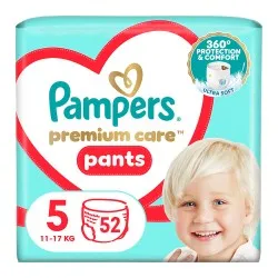 Scutece Chilotel Premium Care Pants Nr. 5, 12-17 kg, 52 bucati, Pampers