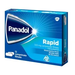 Panadol Rapid 500 mg, 12 comprimate filmate, GSK