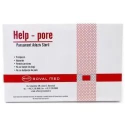 Pansament adeziv steril, 5 x 7cm, Roval Med