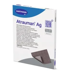 Pansament cu unguent neutru si argint, 10 x 10cm, 10 bucati, Atrauman