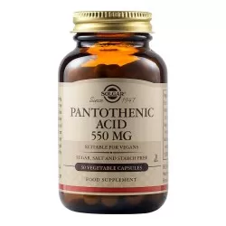 Pantothenic Acid Vit B5 550mg, 50 capsule, Solgar