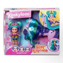 Papusa Kookyloos - Set de Joaca Unicorn Stea