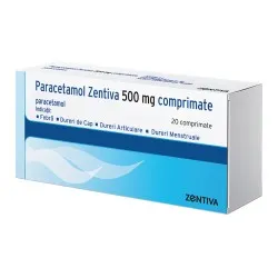 Paracetamol, 500 mg, 20 comprimate, Zentiva