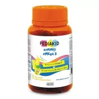 Omega 3 pentru copii cu aroma de lamaie, 60 jeleuri gumate, Pediakid