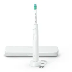 Periuta Dinti Electrica Seria 3100 Alb + Toc Transport Sonicare HX3673/13, Philips