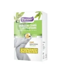 Perle de ceara depilatoare cu extract de vanilie, 250 g, Farmec