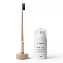 Set Pasta de Dinti si Periuta Medium Nude, Piuma