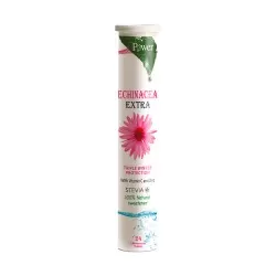 Echinacea Extra Stevia, 24 tablete efervescente, Power of Nature