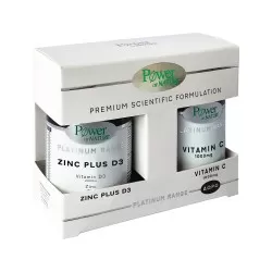Zinc plus D3 , 30 capsule + Vitamin C 1000mg , 20 tablete, Platinum Range, Power of Nature