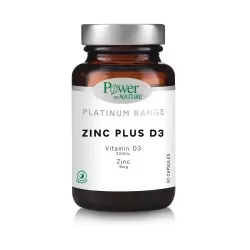 Zinc plus D3 , 30 capsule, Platinum Range, Power of Nature