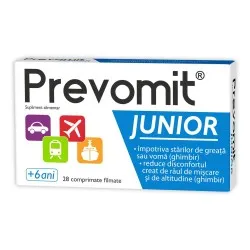 Prevomit Junior, 28 comprimate, Zdrovit
