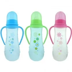 Primii Pasi 142 Biberon PP cu Manere Decorat x 250ml