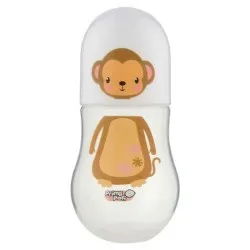 Primii Pasi JP1101 Biberon PP Decorat Pinguin, Tigru, Maimuta, Pui x 150ml