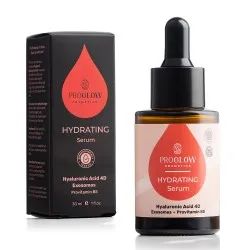 Ser hidratant cu 4 tipuri de Acid Hialuronic si Exozomi, 30ml, ProGlow