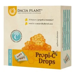 Dropsuri cu propolis si vitamina C Propi-C, 20 dropsuri, Dacia Plant