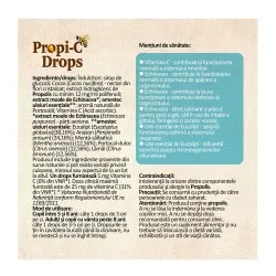 Dropsuri cu propolis si vitamina C Propi-C, 20 dropsuri, Dacia Plant