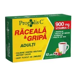 Propolis C Raceala si Gripa Adulti, 10 plicuri, Fiterman