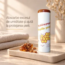 Pudra de talc cu Propolis, 75 g, Mebra