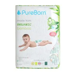 Scutece Organic Nr.3 (M) 5.5-8kg, 56 buc, Pureborn