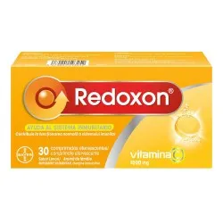Redoxon cu aroma de lamaie, 30 comprimate efervescente, Bayer