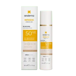 Crema de fata uz zilnic, protectie solara SPF50+ si efect anti-pete pigmentare, Repaskin Urban, 50 ML, Sesderma