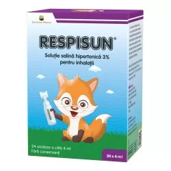 Respisun solutie salina hipertonica 3%, 24 unidoze, Sun Wave Pharma