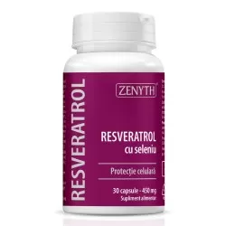 Resveratrol cu Seleniu, 30 capsule, Zenyth