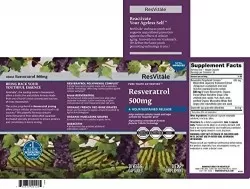 Resvitale Resveratrol 500 Mg, Quercetina 40 Mg, 30 Cps