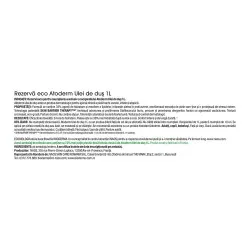 Rezerva Ulei de Dus Eco Atoderm, 1000ml, Bioderma