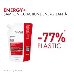 Rezerva eco sampon cu actiune energizanta Dercos Energy+, 500 ml, Vichy