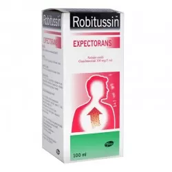 Robitussin sirop expectorant, 100 mg/5 ml, 100 ml, Pfizer