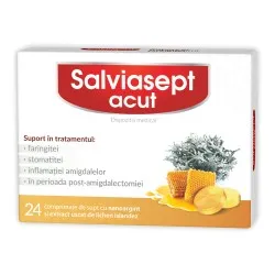 Salviasept Acut, 24 comprimate - Zdrovit